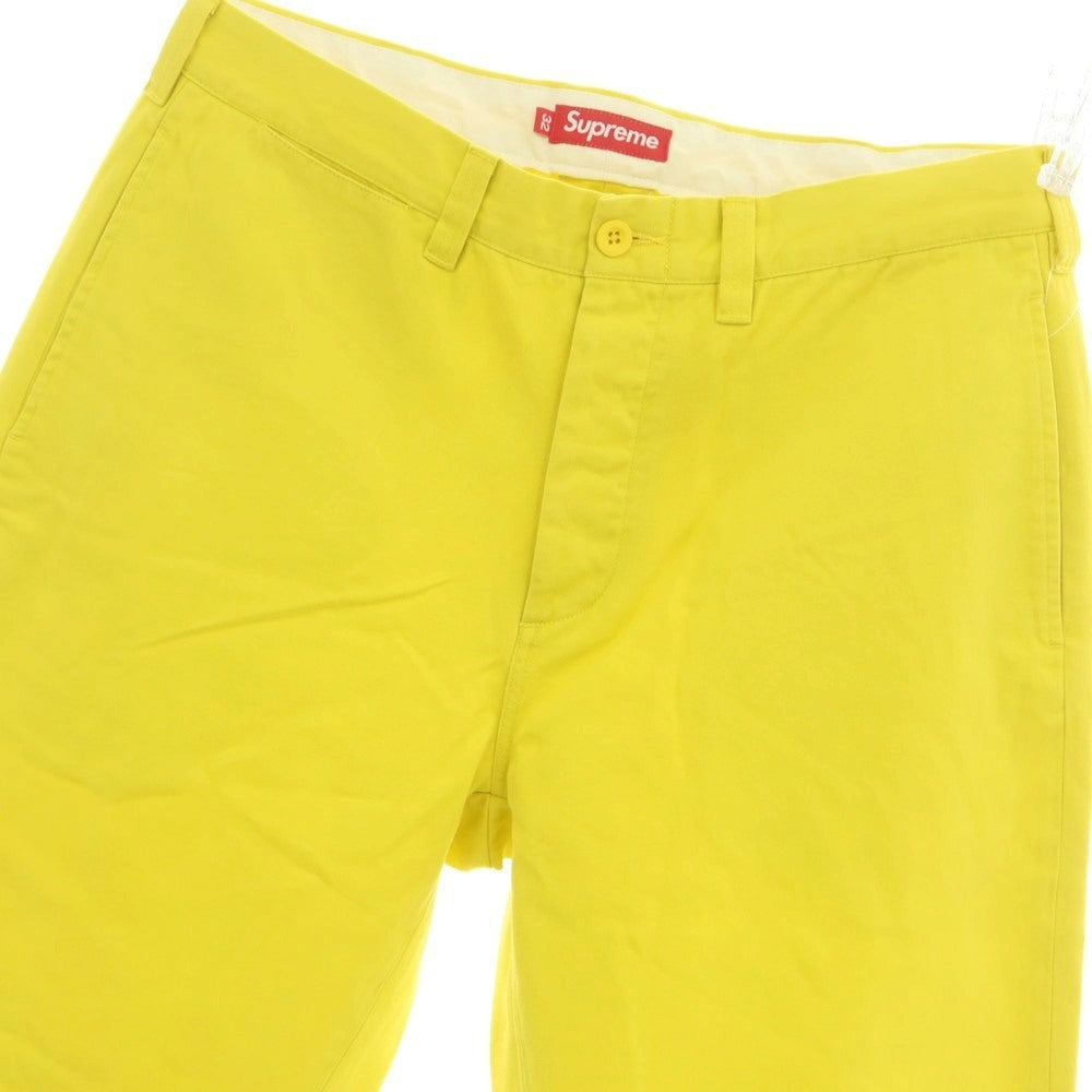 【中古】シュプリーム Supreme 2025年春夏 Chino Pant コットン チノパンツ イエロー【サイズ32】【 状態ランクB 】【 メンズ 】[CPD]