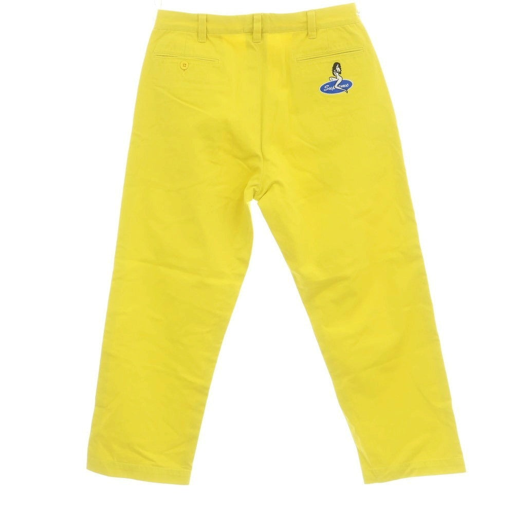 【中古】シュプリーム Supreme 2025年春夏 Chino Pant コットン チノパンツ イエロー【サイズ32】【 状態ランクB 】【 メンズ 】[CPD]