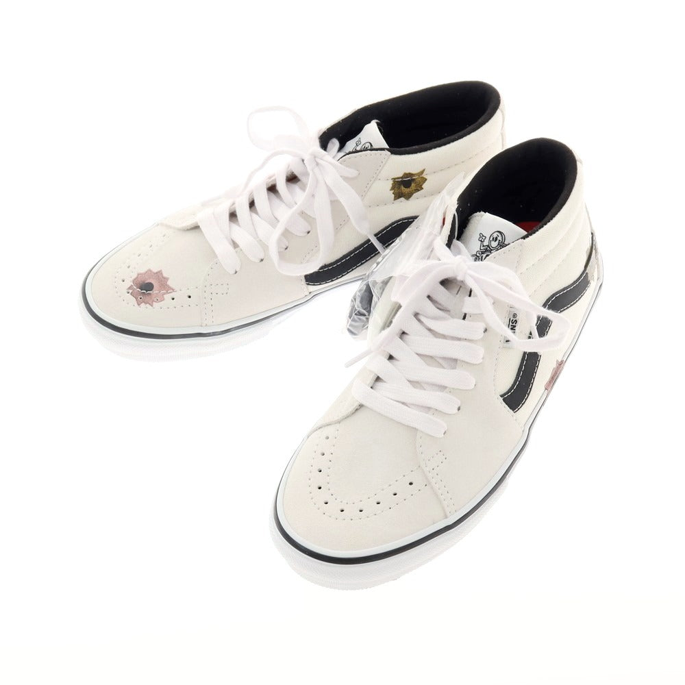 【中古】【未使用】シュプリーム Supreme × Nate Lowman VANS 2025年春夏 Skate Grosso Mid スニーカー ホワイト系【 26 】【 状態ランクS 】【 メンズ 】