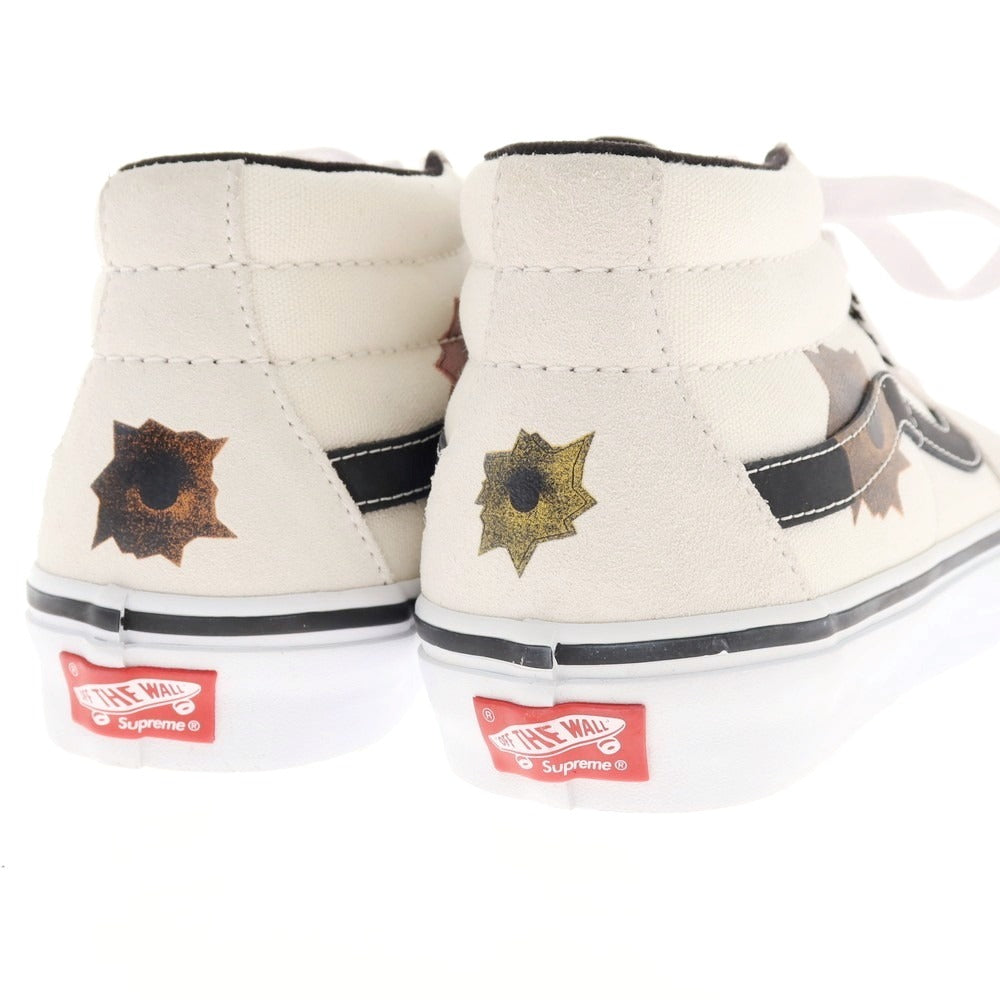 【中古】【未使用】シュプリーム Supreme × Nate Lowman VANS 2025年春夏 Skate Grosso Mid スニーカー ホワイト系【 26 】【 状態ランクS 】【 メンズ 】