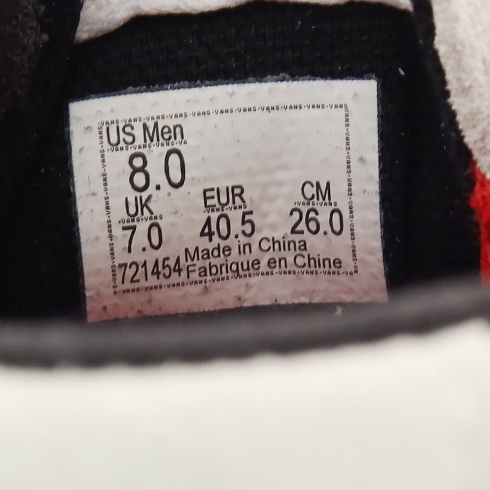 【中古】【未使用】シュプリーム Supreme × Nate Lowman VANS 2025年春夏 Skate Grosso Mid スニーカー ホワイト系【 26 】【 状態ランクS 】【 メンズ 】