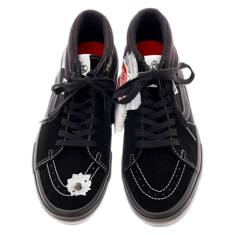 【中古】【未使用】シュプリーム Supreme × Nate Lowman VANS 2025年春夏 Skate Grosso Mid スニーカー ブラック【 27 】【 状態ランクS 】【 メンズ 】