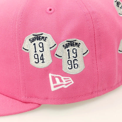 【中古】シュプリーム Supreme 2025年春夏 Jerseys Box Logo New Era ポリエステル キャップ ピンク【 7 5/8 】【 状態ランクA 】【 メンズ 】
