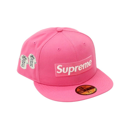【中古】シュプリーム Supreme 2025年春夏 Jerseys Box Logo New Era ポリエステル キャップ ピンク【 7 5/8 】【 状態ランクA 】【 メンズ 】