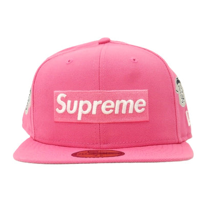 【中古】シュプリーム Supreme 2025年春夏 Jerseys Box Logo New Era ポリエステル キャップ ピンク【 7 5/8 】【 状態ランクA 】【 メンズ 】
