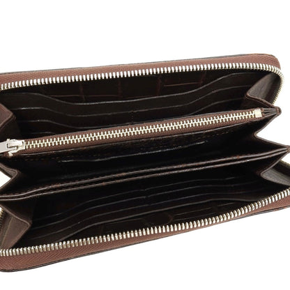 【中古】ペッレモルビダ PELLE MORBIDA クロコダイル レザー 長財布 ダークブラウン【 状態ランクC 】【 メンズ 】