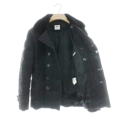 【中古】エンメティ EMMETI ゴートスキン スエード ダブルブレスト ダウンコート ネイビー【 44 】【 状態ランクC 】【 メンズ 】