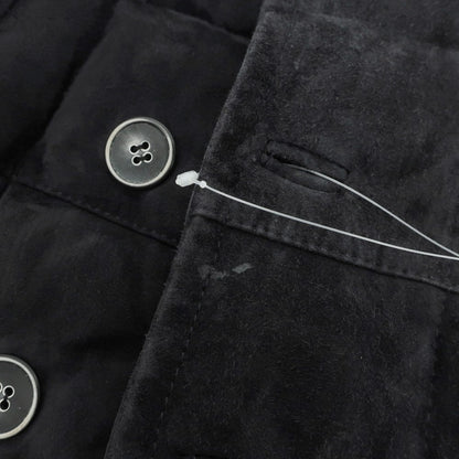 【中古】エンメティ EMMETI ゴートスキン スエード ダブルブレスト ダウンコート ネイビー【 44 】【 状態ランクC 】【 メンズ 】