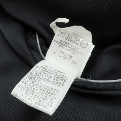 【中古】エンメティ EMMETI ゴートスキン スエード ダブルブレスト ダウンコート ネイビー【 44 】【 状態ランクC 】【 メンズ 】