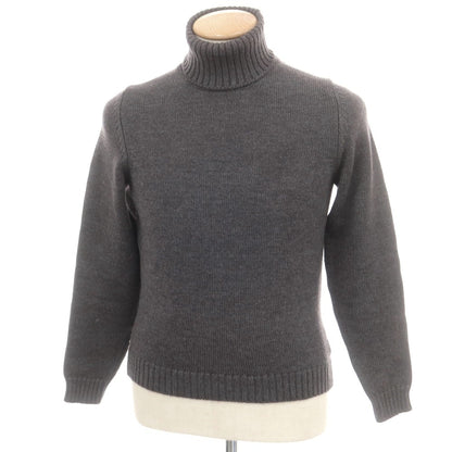 【中古】ザノーネ ZANONE ミドルゲージ ウール タートルネック プルオーバーニット グレー【 44 】【 状態ランクC 】【 メンズ 】