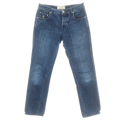 【中古】ルイジ ボレッリ Luigi Borrelli コットン デニムパンツ ジーンズ ネイビー【 29 】【 状態ランクB 】【 メンズ 】