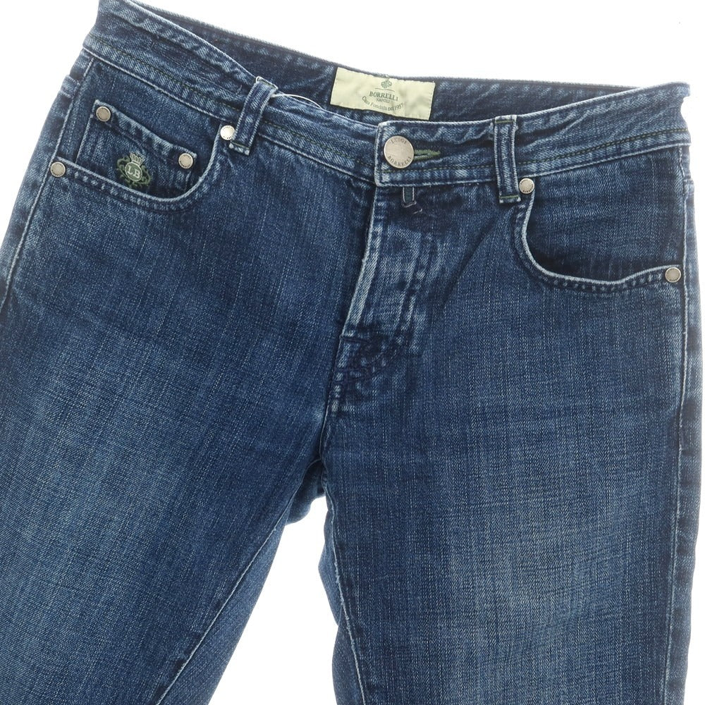 【中古】ルイジ ボレッリ Luigi Borrelli コットン デニムパンツ ジーンズ ネイビー【 29 】【 状態ランクB 】【 メンズ 】