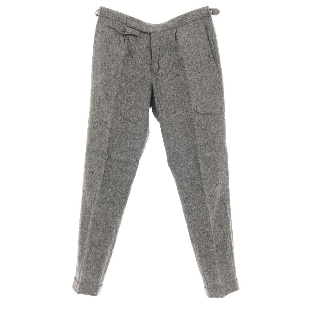 【中古】インコテックス INCOTEX ICEDONEGAL リネンシルク カジュアルスラックスパンツ グレー【サイズ46】【 状態ランクB 】【 メンズ 】