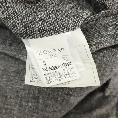 【中古】インコテックス INCOTEX ICEDONEGAL リネンシルク カジュアルスラックスパンツ グレー【サイズ46】【 状態ランクB 】【 メンズ 】
