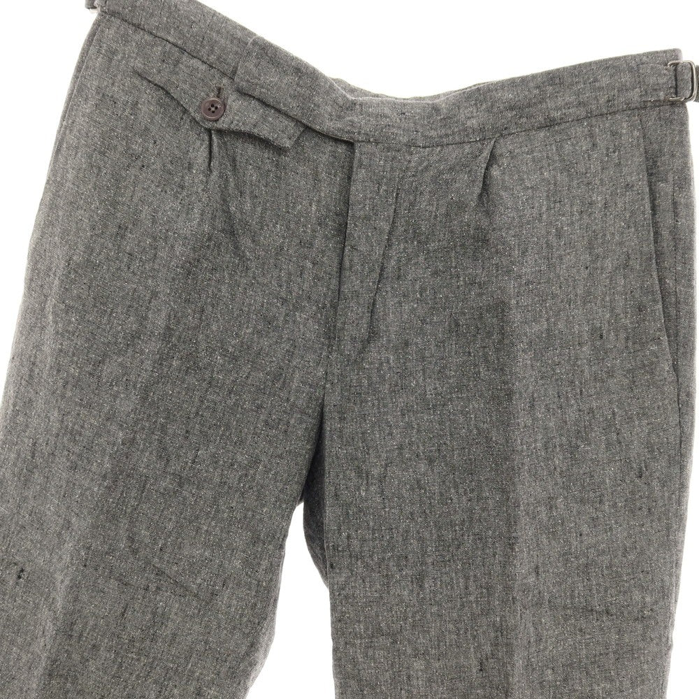 【中古】インコテックス INCOTEX ICEDONEGAL リネンシルク カジュアルスラックスパンツ グレー【サイズ46】【 状態ランクB 】【 メンズ 】