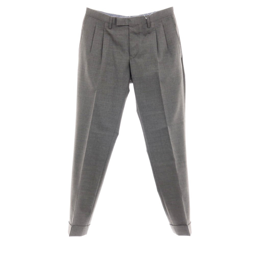 【中古】ジェルマーノ GERMANO ストレッチ ウール ドレススラックスパンツ グレー【サイズ46】【 状態ランクB 】【 メンズ 】