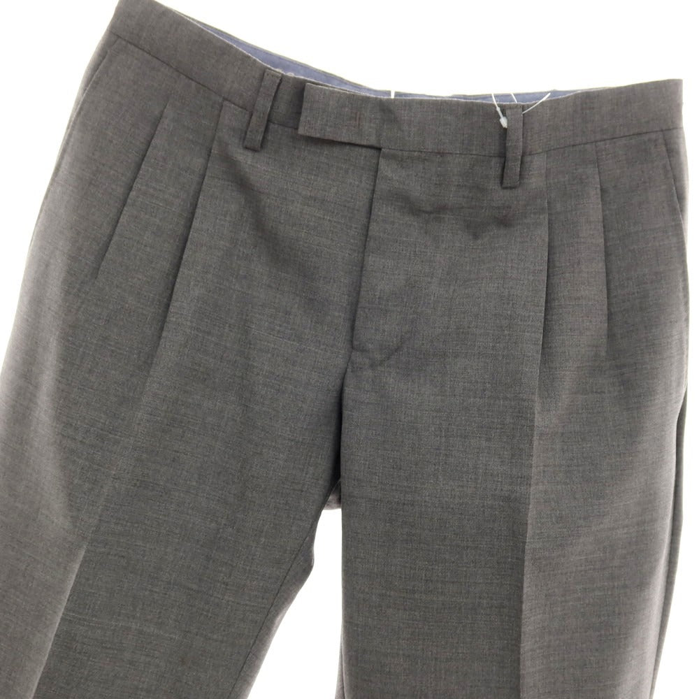 【中古】ジェルマーノ GERMANO ストレッチ ウール ドレススラックスパンツ グレー【サイズ46】【 状態ランクB 】【 メンズ 】