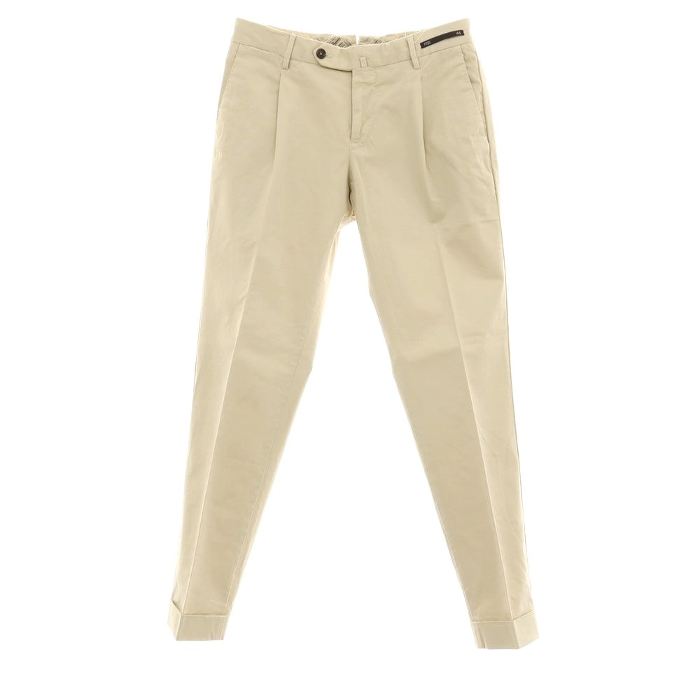 【中古】ピーティーゼロウーノ PT01 ストレッチ コットン カジュアルスラックスパンツ ライトベージュ【サイズ44】【 状態ランクB 】【 メンズ 】