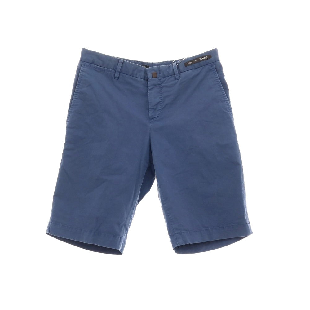 【中古】ピーティーゼロウーノ PT01 BEAMS F別注 BERMUDA SLEEK ストレッチ コットン ショートパンツ ライトネイビー【サイズ44】【 状態ランクC 】【 メンズ 】