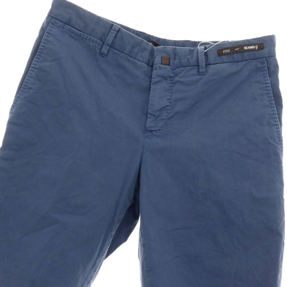 【中古】ピーティーゼロウーノ PT01 BEAMS F別注 BERMUDA SLEEK ストレッチ コットン ショートパンツ ライトネイビー【サイズ44】【 状態ランクC 】【 メンズ 】