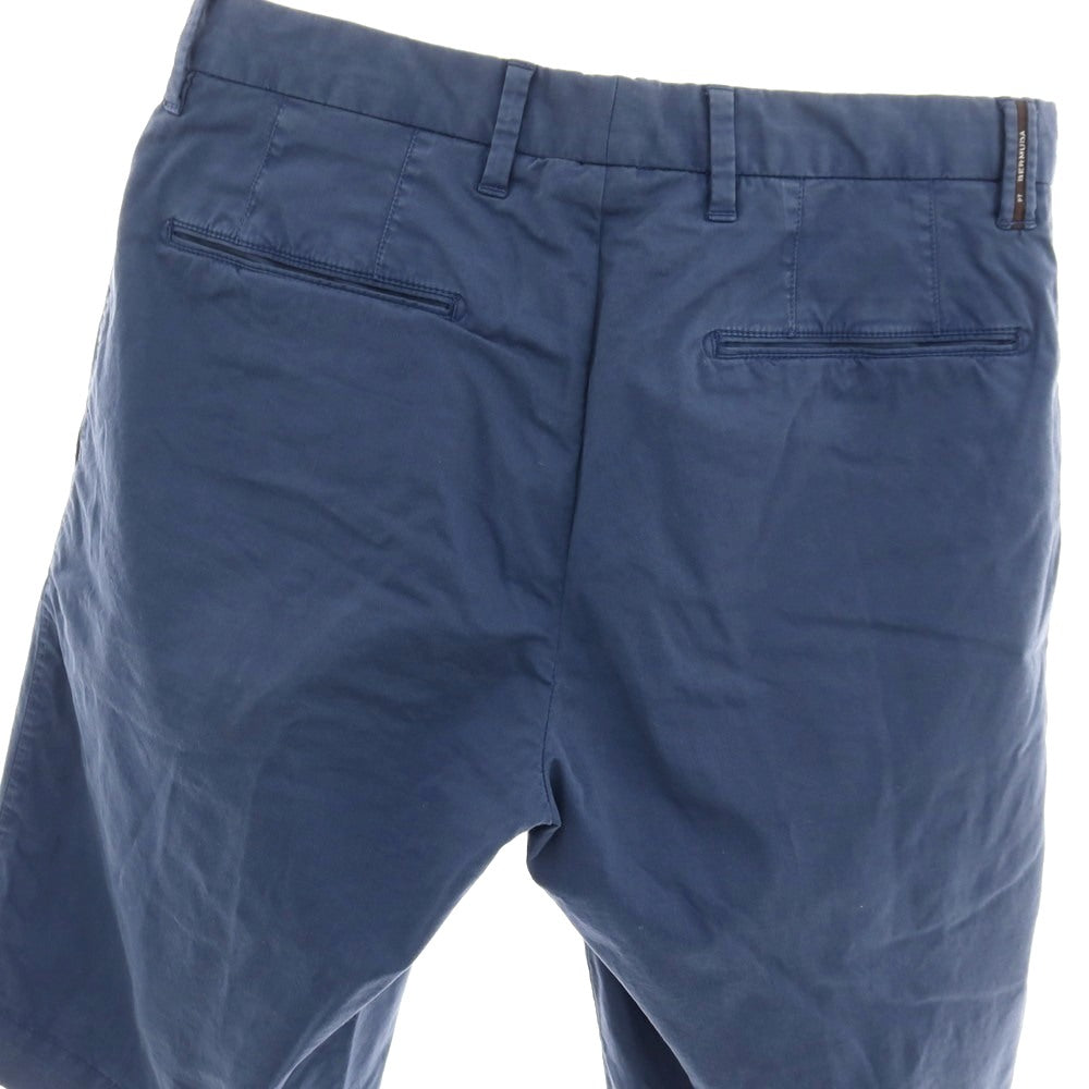 【中古】ピーティーゼロウーノ PT01 BEAMS F別注 BERMUDA SLEEK ストレッチ コットン ショートパンツ ライトネイビー【サイズ44】【 状態ランクC 】【 メンズ 】