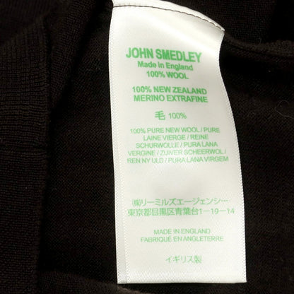 【中古】ジョンスメドレー JOHN SMEDLEY ハイゲージ ウール 長袖 ポロニット ダークブラウン【 M 】【 状態ランクB 】【 メンズ 】