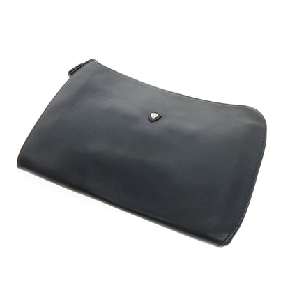 【中古】シャンボール セリエ CHAMBORD SELLIER レザー クラッチバッグ ネイビー【 状態ランクC 】【 メンズ 】