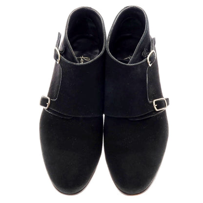 【中古】フェランテ FERRANTE スエード ダブルモンク ブーツ ブラック【 9 】【 状態ランクB 】【 メンズ 】