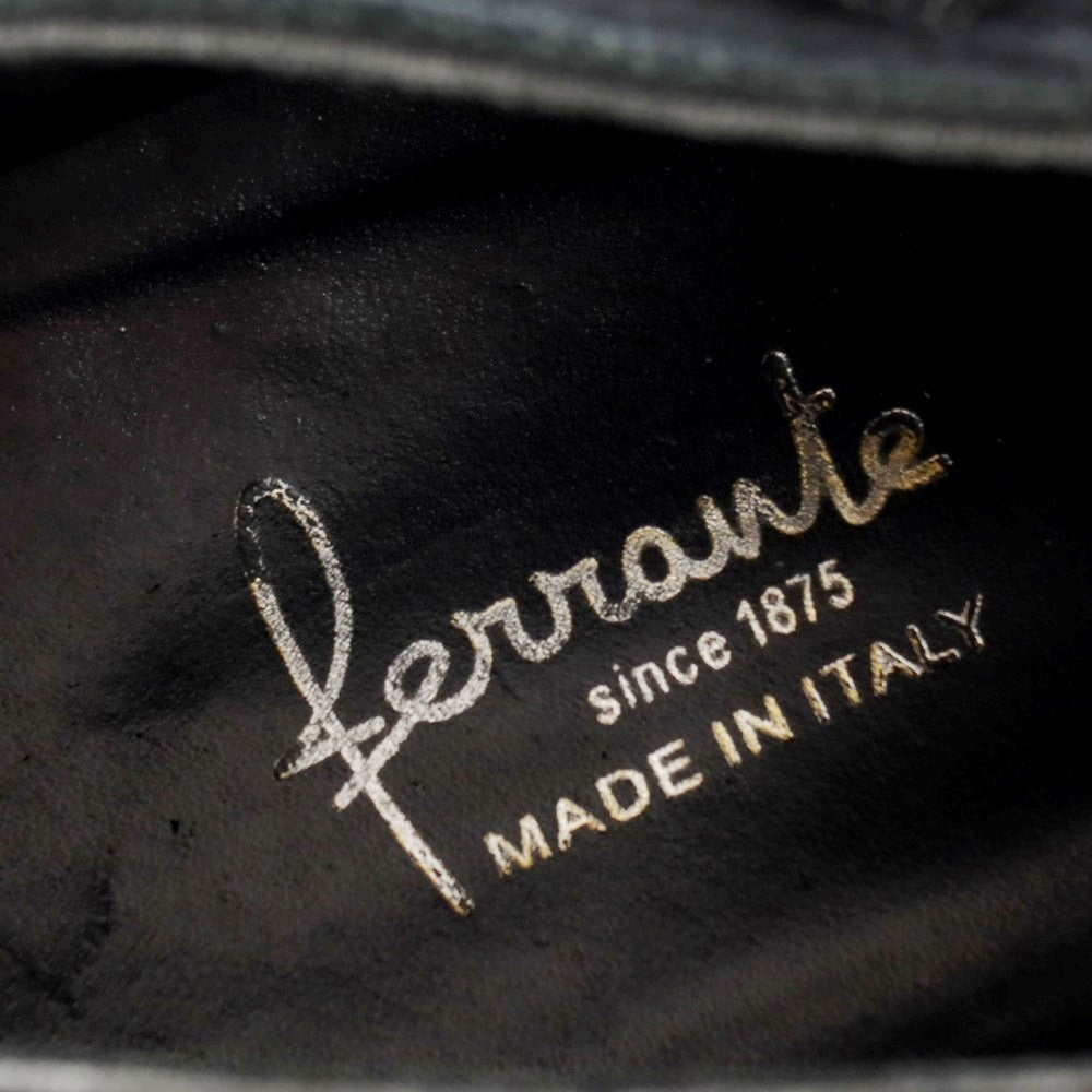 【中古】フェランテ FERRANTE スエード ダブルモンク ブーツ ブラック【サイズ9】【 状態ランクB 】【 メンズ 】[CPD]