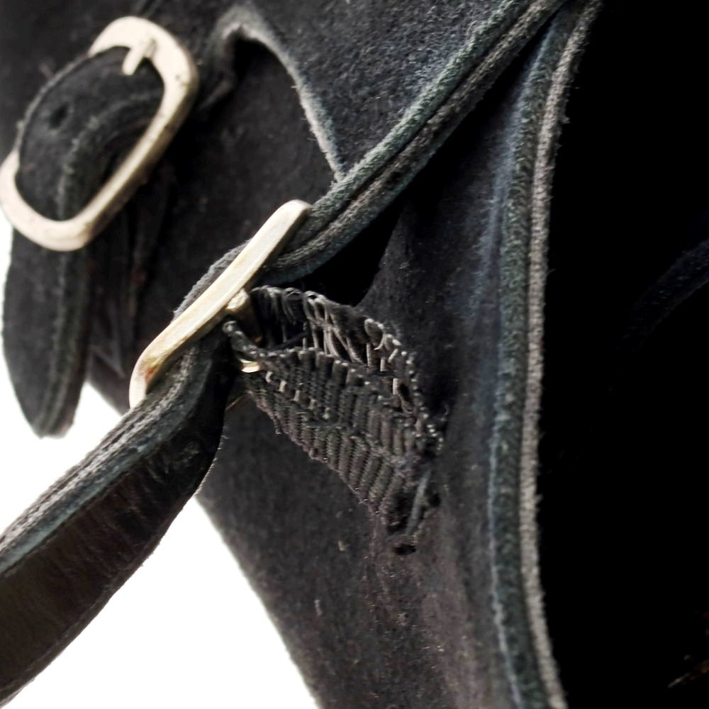 【中古】フェランテ FERRANTE スエード ダブルモンク ブーツ ブラック【 9 】【 状態ランクB 】【 メンズ 】