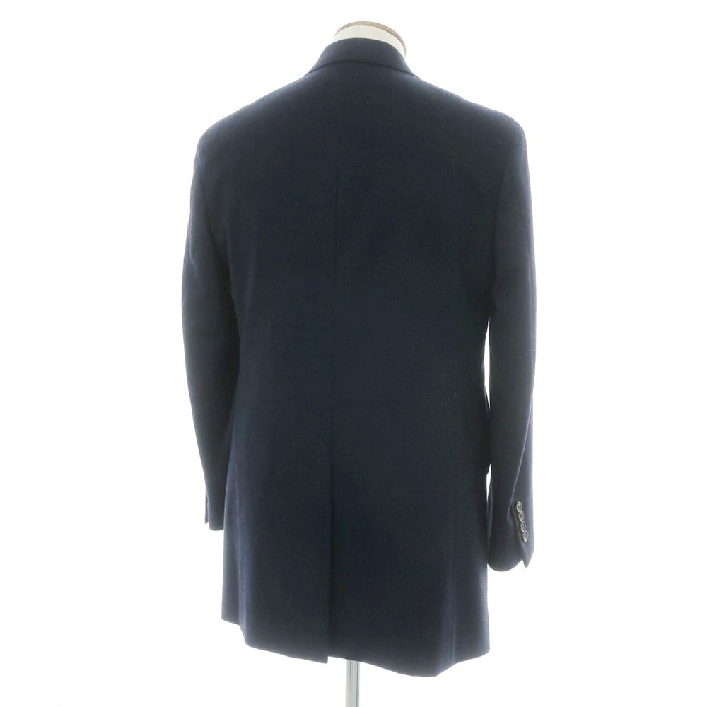 【中古】ダーバン D’URBAN ウール チェスターフィールドコート ダークネイビー【 サイズＭ 】【 状態ランクA 】【 メンズ 】 [APD]
