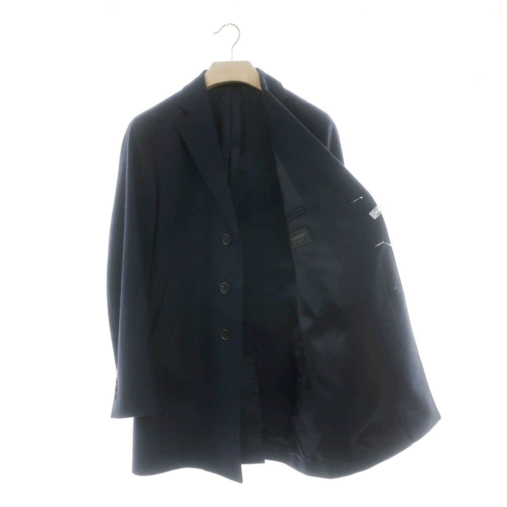 【中古】ダーバン D’URBAN ウール チェスターフィールドコート ダークネイビー【 サイズＭ 】【 状態ランクA 】【 メンズ 】 [APD]