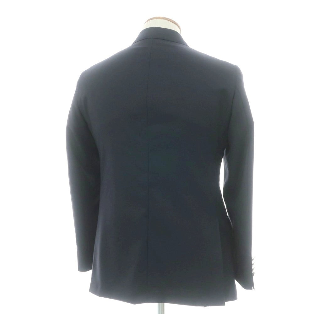 【中古】ダーバン D’URBAN ウール ダブル2B テーラードジャケット ダークネイビー【 A5 】【 状態ランクA 】【 メンズ 】