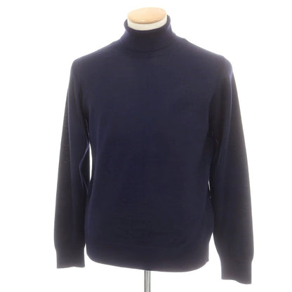 【中古】ダーバン D’URBAN ハイゲージ ウール タートルネック プルオーバーニット ネイビー【 M 】【 状態ランクA 】【 メンズ 】