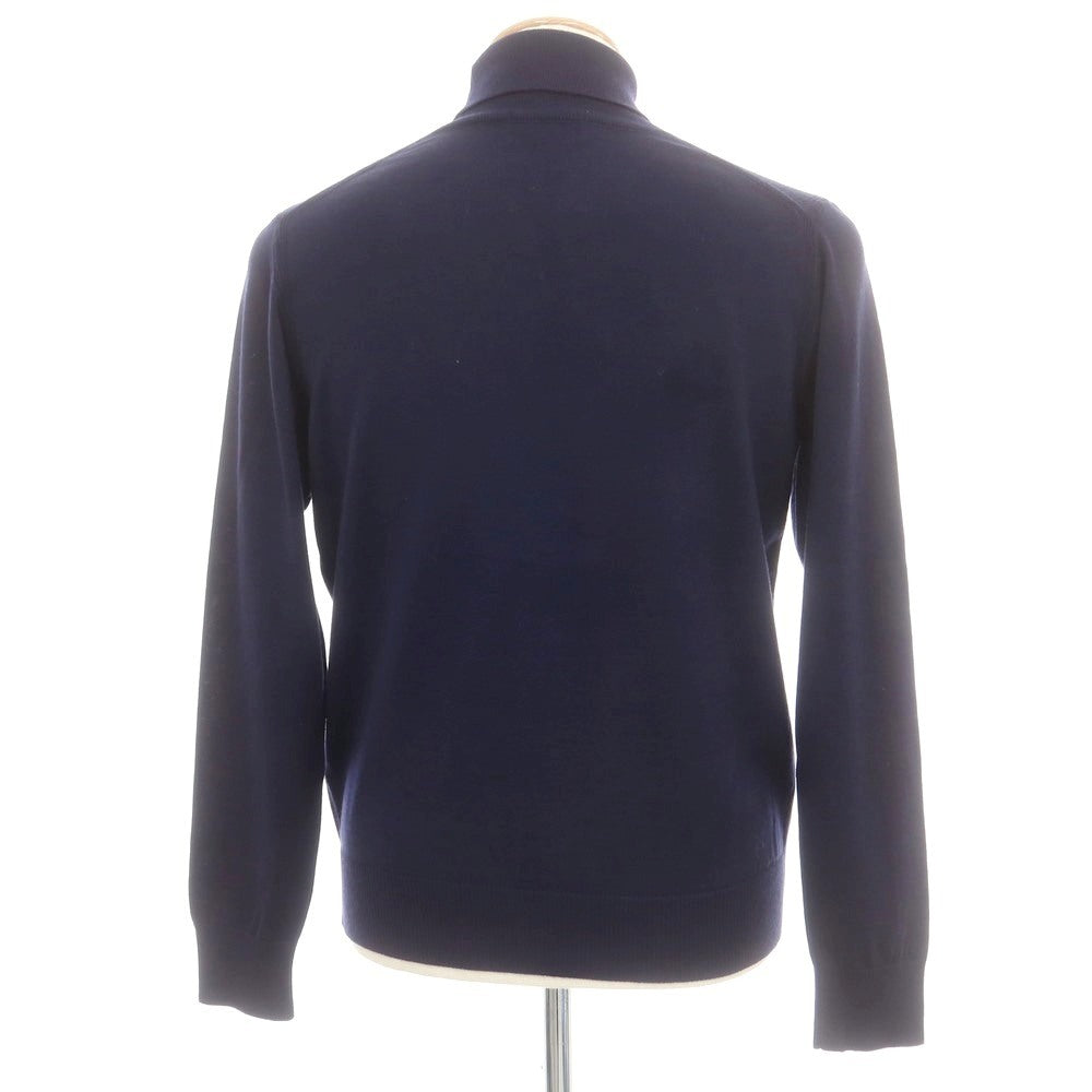 【中古】ダーバン D’URBAN ハイゲージ ウール タートルネック プルオーバーニット ネイビー【 M 】【 状態ランクA 】【 メンズ 】