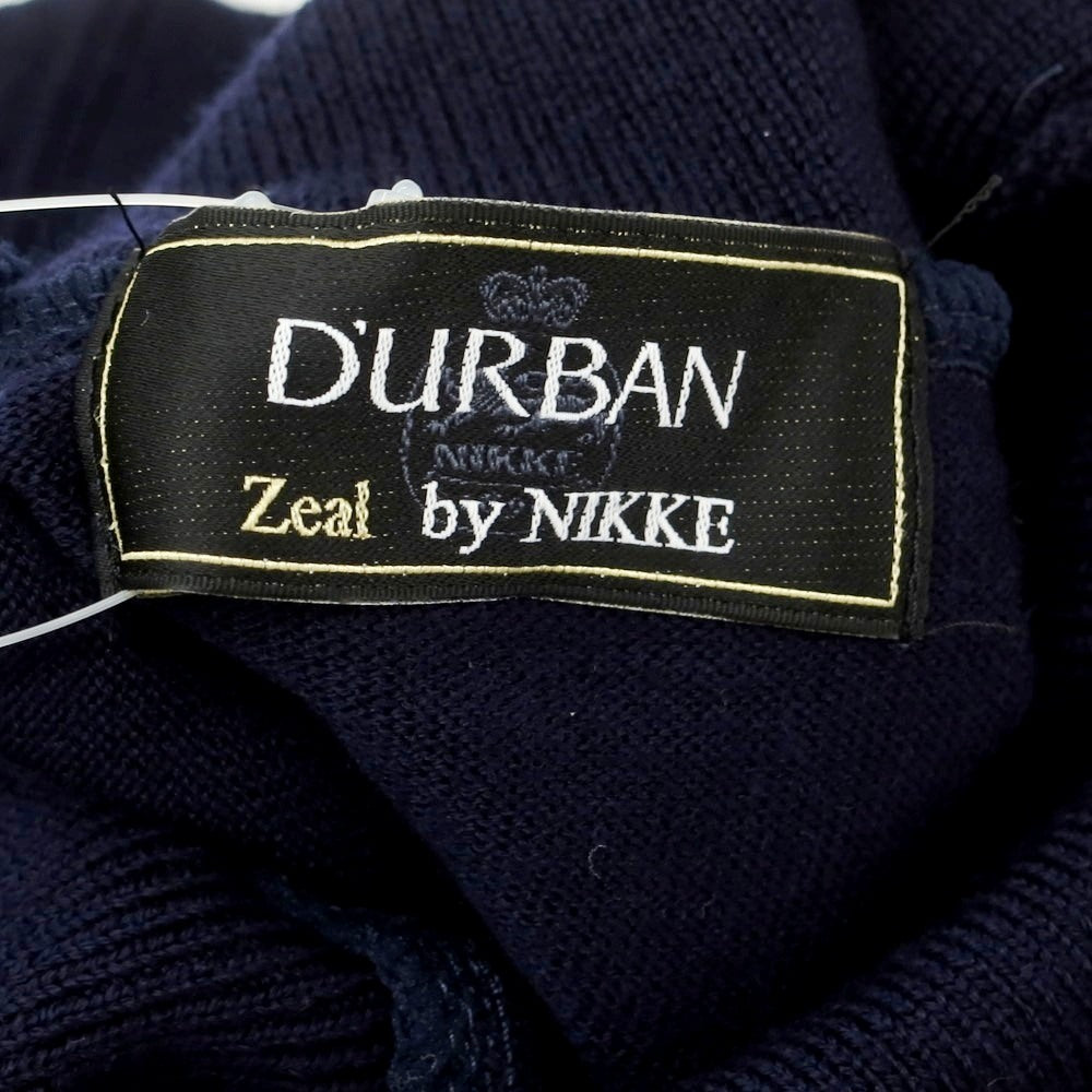 【中古】ダーバン D’URBAN ハイゲージ ウール タートルネック プルオーバーニット ネイビー【 M 】【 状態ランクA 】【 メンズ 】