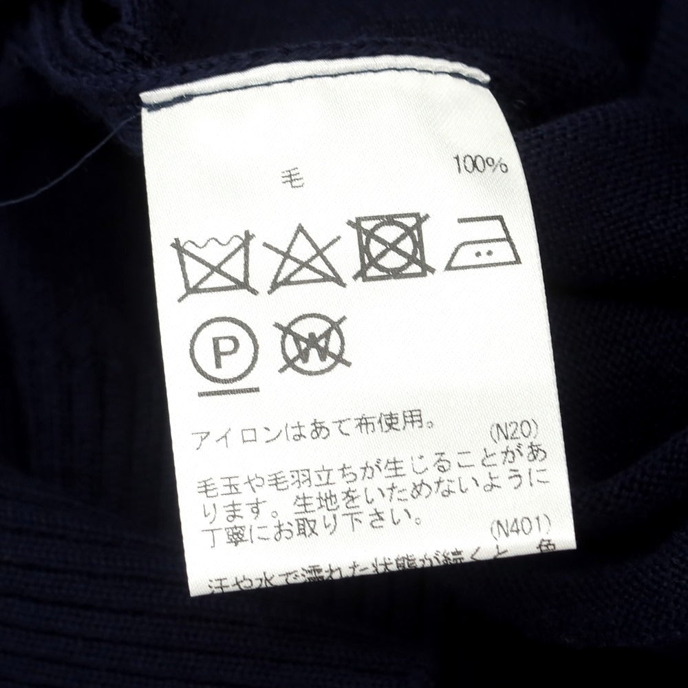 【中古】ダーバン D’URBAN ハイゲージ ウール タートルネック プルオーバーニット ネイビー【 M 】【 状態ランクA 】【 メンズ 】