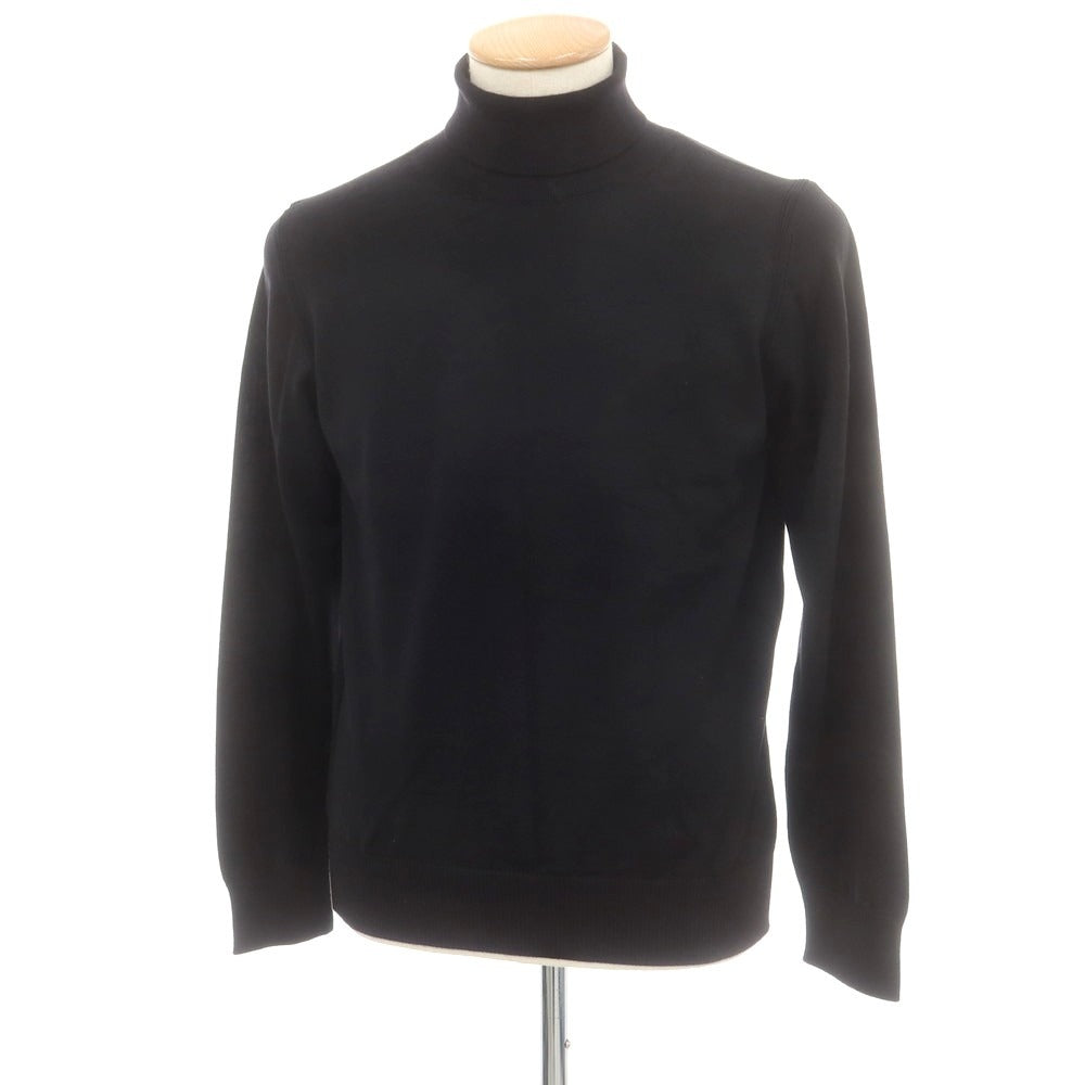 【中古】ダーバン D’URBAN ハイゲージ ウール タートルネック プルオーバーニット ブラック【 M 】【 状態ランクA 】【 メンズ 】