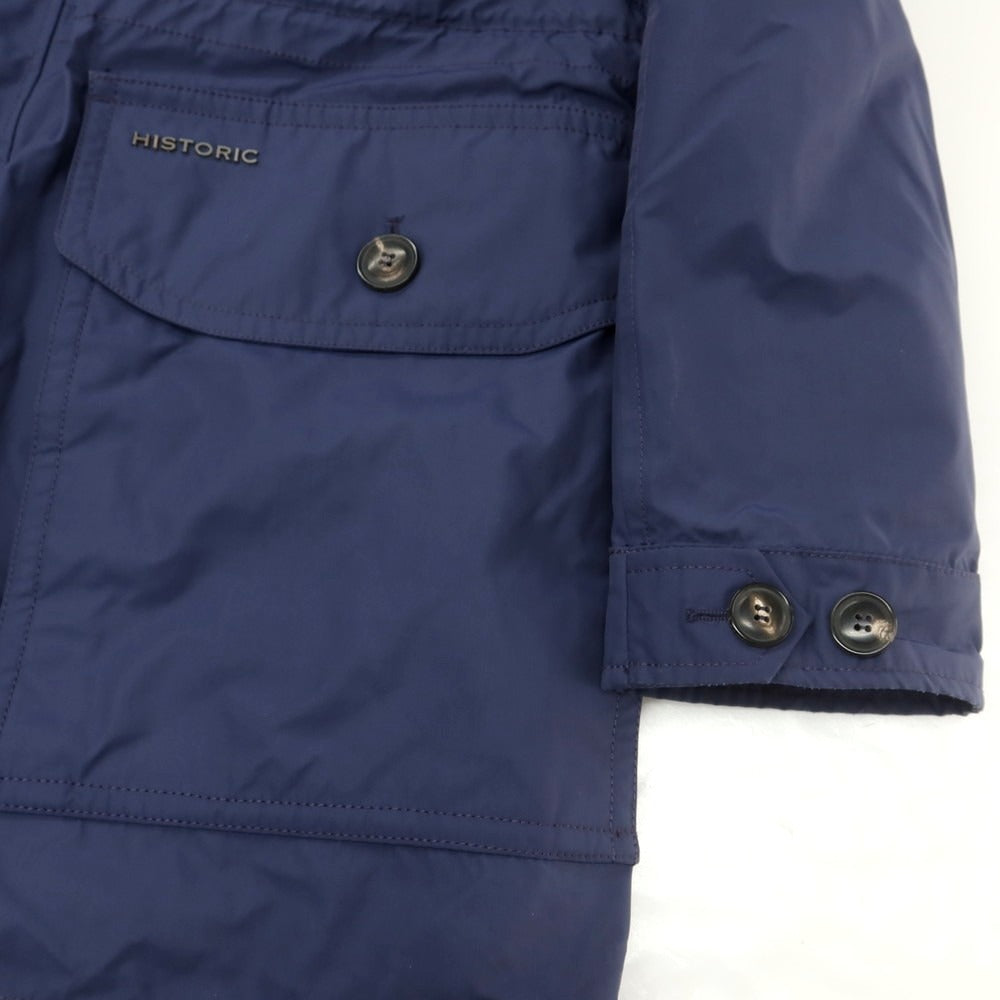 【中古】ヒストリック HISTORIC ポリエステル 中綿 フーデッドコート ライトネイビー系【 S 】【 状態ランクC 】【 メンズ 】