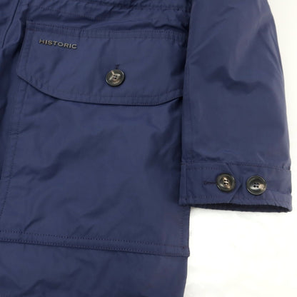 【中古】ヒストリック HISTORIC ポリエステル 中綿 フーデッドコート ライトネイビー系【 S 】【 状態ランクC 】【 メンズ 】