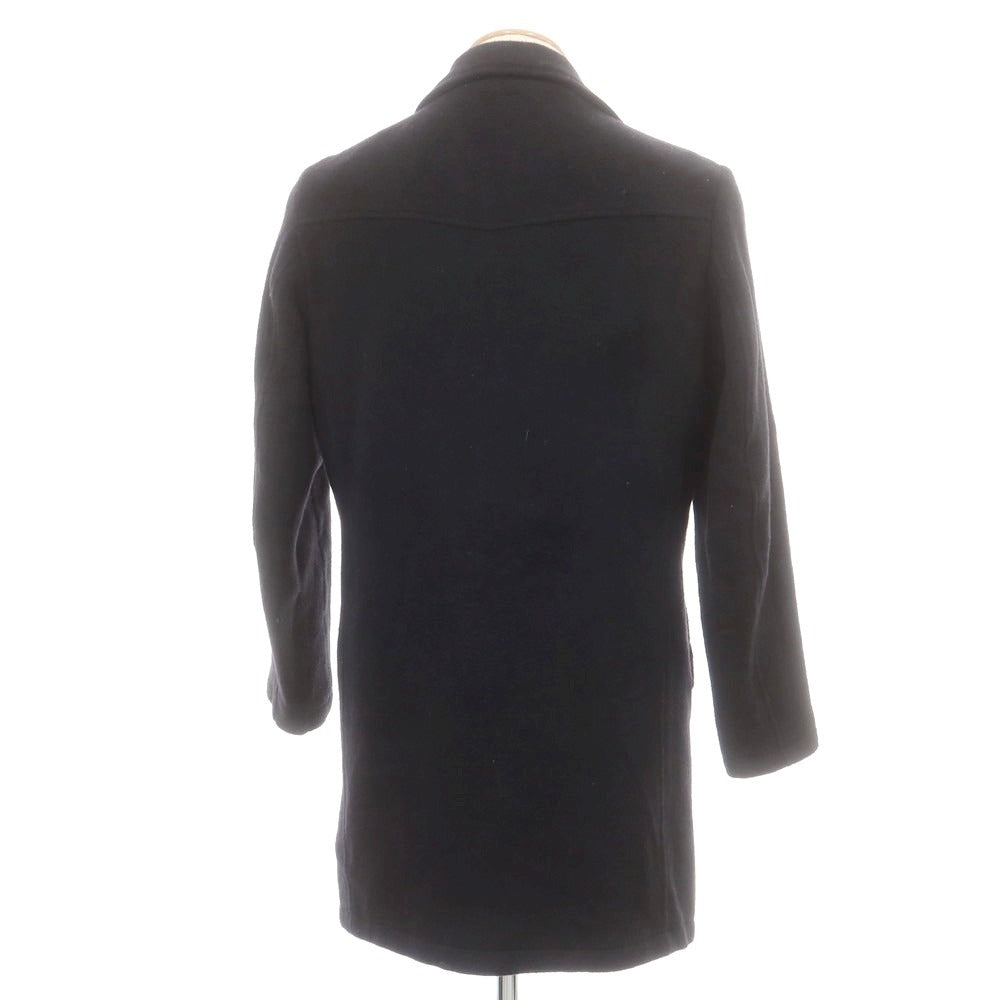 【中古】マッシモ レベッキ MASSIMO REBECCHI ウールポリエステル チェスターフィールドコート ネイビー【 S 】【 状態ランクB 】【 メンズ 】