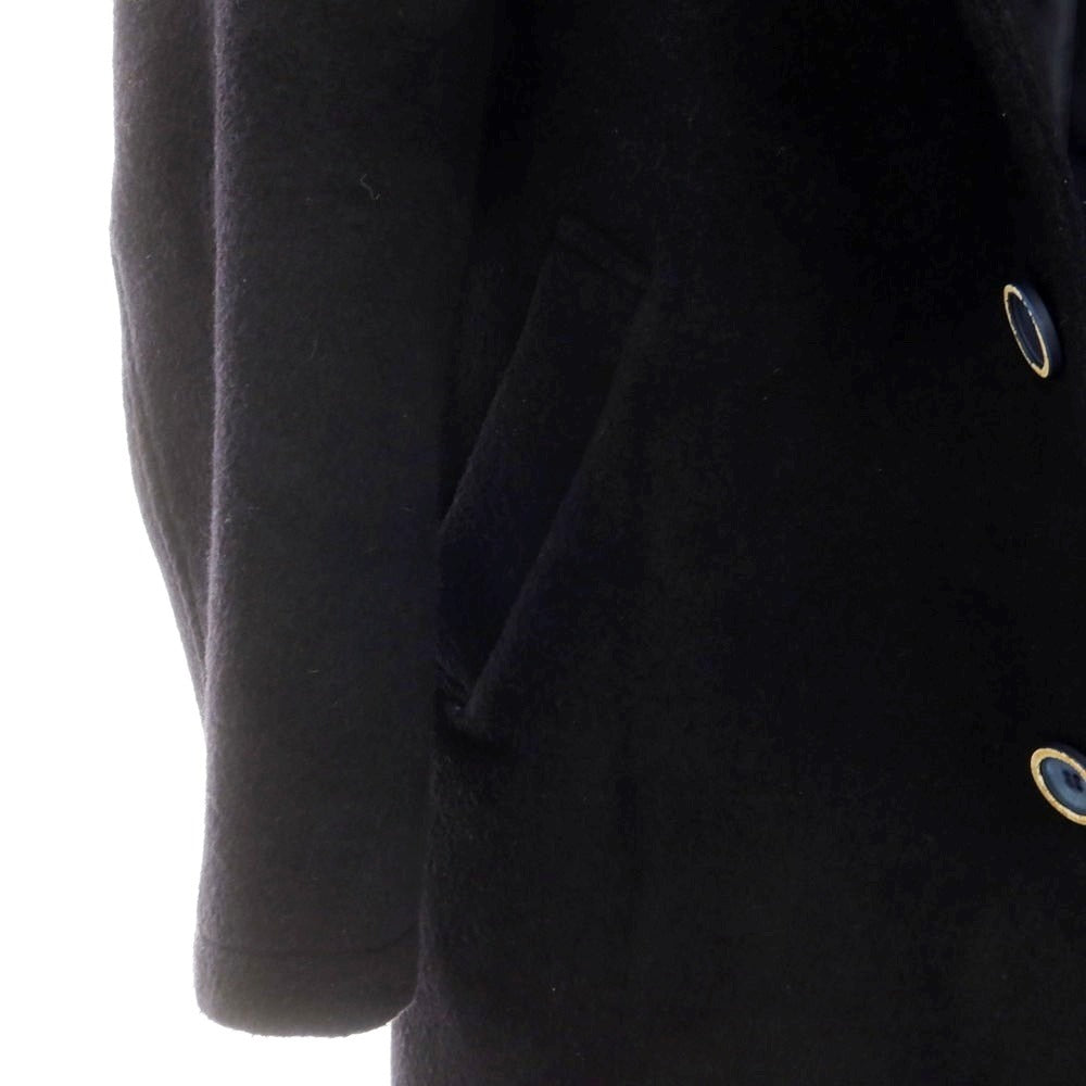 【中古】マッシモ レベッキ MASSIMO REBECCHI ウールポリエステル チェスターフィールドコート ネイビー【 S 】【 状態ランクB 】【 メンズ 】