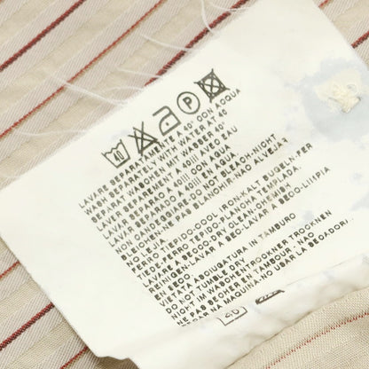 【中古】シーピーカンパニー C.P.Company コットン ストライプ カジュアルシャツ ベージュ【 3 】【 状態ランクC 】【 メンズ 】