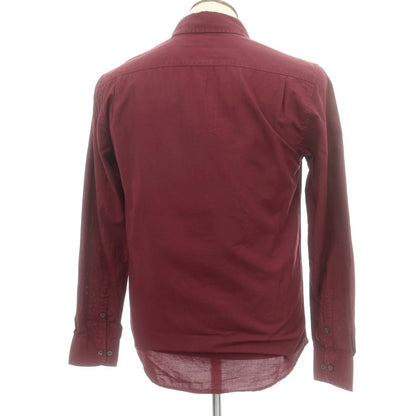 【中古】シーピーカンパニー C.P.Company コットン ボタンダウン カジュアルシャツ ワインレッド【 3 】【 状態ランクC 】【 メンズ 】