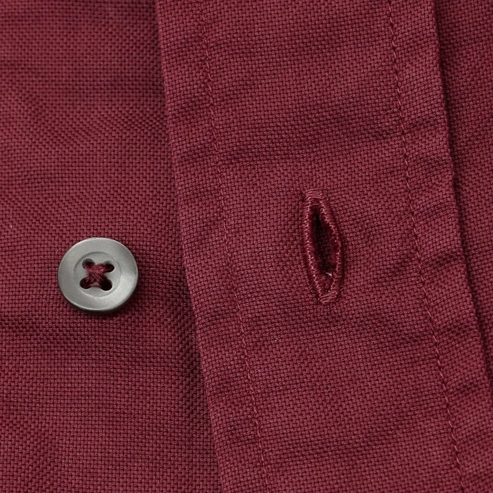 【中古】シーピーカンパニー C.P.Company コットン ボタンダウン カジュアルシャツ ワインレッド【 3 】【 状態ランクC 】【 メンズ 】
