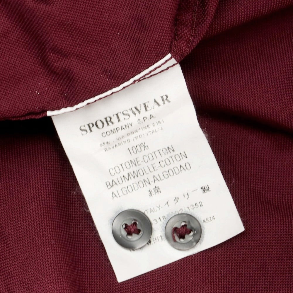 【中古】シーピーカンパニー C.P.Company コットン ボタンダウン カジュアルシャツ ワインレッド【 3 】【 状態ランクC 】【 メンズ 】