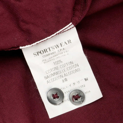 【中古】シーピーカンパニー C.P.Company コットン ボタンダウン カジュアルシャツ ワインレッド【 3 】【 状態ランクC 】【 メンズ 】