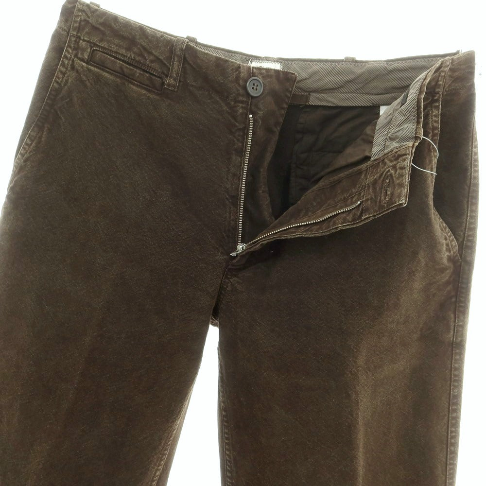 【中古】シーピーカンパニー C.P.Company コットンポリエステル ワークパンツ ダークオリーブブラウン【 サイズ46 】【 状態ランクC 】【 メンズ 】 [APD]