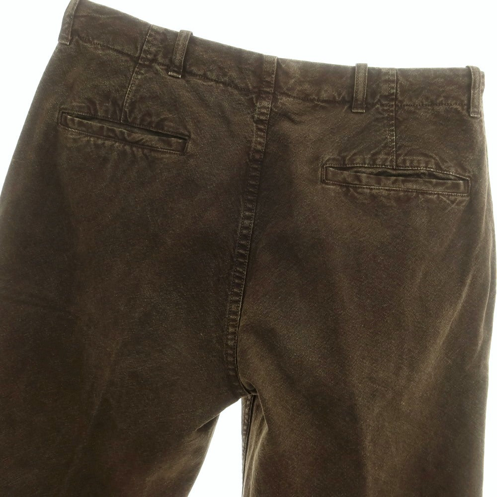 【中古】シーピーカンパニー C.P.Company コットンポリエステル ワークパンツ ダークオリーブブラウン【 サイズ46 】【 状態ランクC 】【 メンズ 】 [APD]