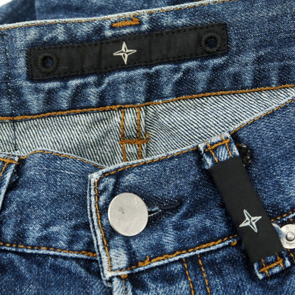 【中古】ストーンアイランド STONE ISLAND コットン デニムパンツ ジーンズ ネイビー【 30 】【 状態ランクC 】【 メンズ 】